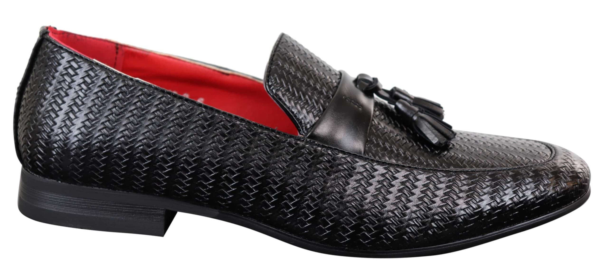 Klassiska loafers i PU-läder med tofsar