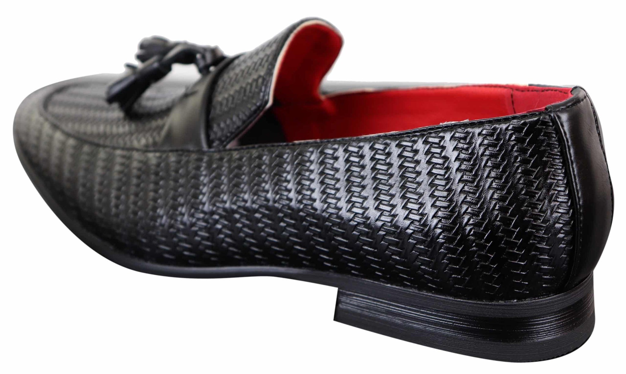Klassiska loafers i PU-läder med tofsar