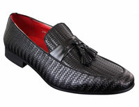 Klassiska loafers i PU-läder med tofsar