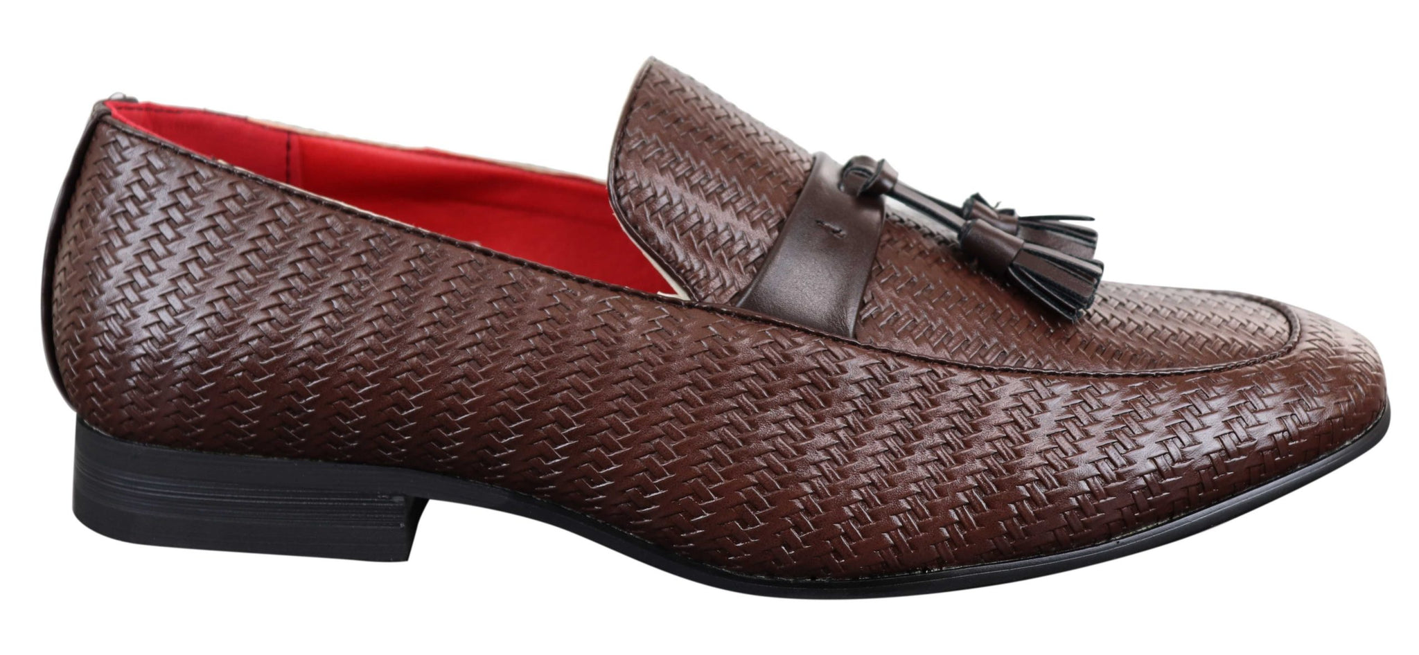 Klassiska loafers i PU-läder med tofsar