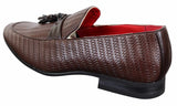 Klassiska loafers i PU-läder med tofsar
