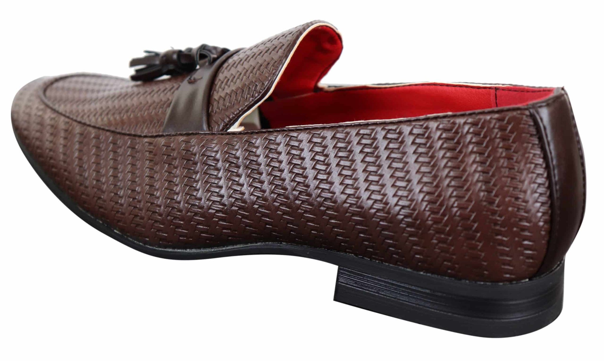 Klassiska loafers i PU-läder med tofsar