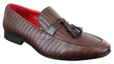 Klassiska loafers i PU-läder med tofsar