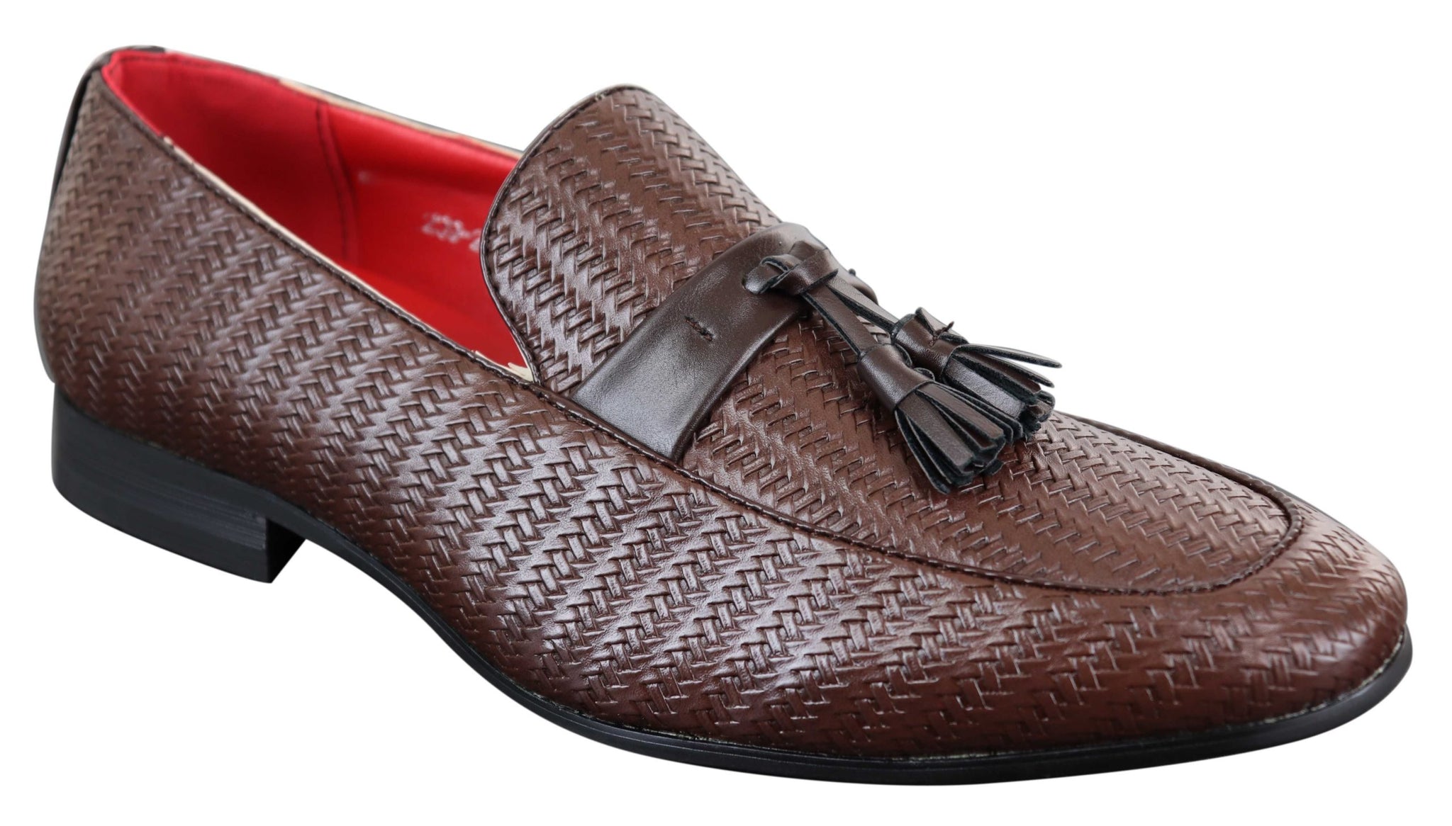 Klassiska loafers i PU-läder med tofsar
