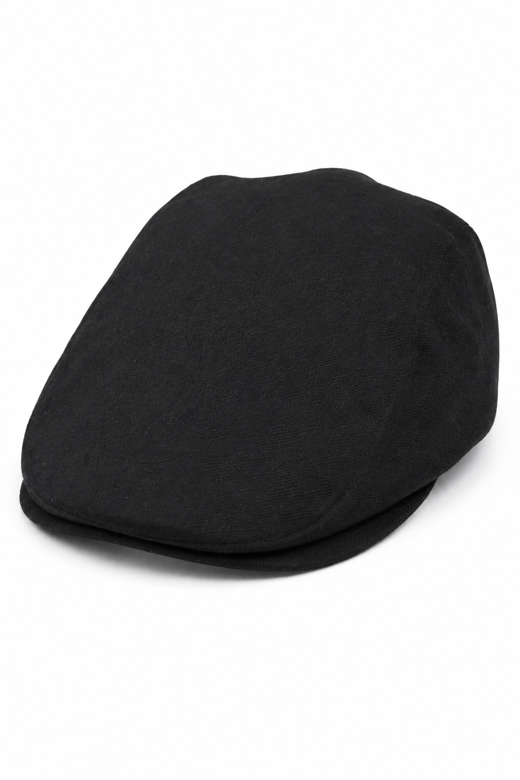 Herr Grandad Baker platt svart keps med 8 paneler i tweed vintage klassisk smart casual 1920-tal