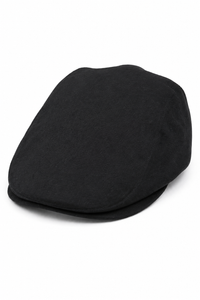 Herr Grandad Baker platt svart keps med 8 paneler i tweed vintage klassisk smart casual 1920-tal