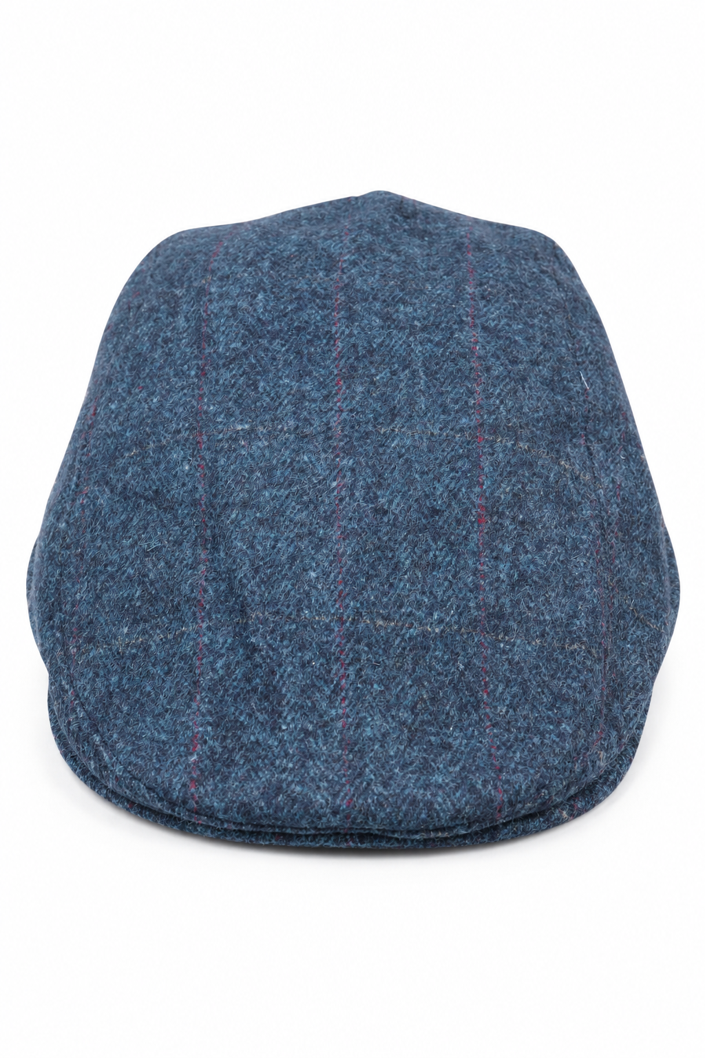 Herr Grandad Baker platt blå keps med 8 paneler i tweed vintage klassisk smart casual 1920-tal