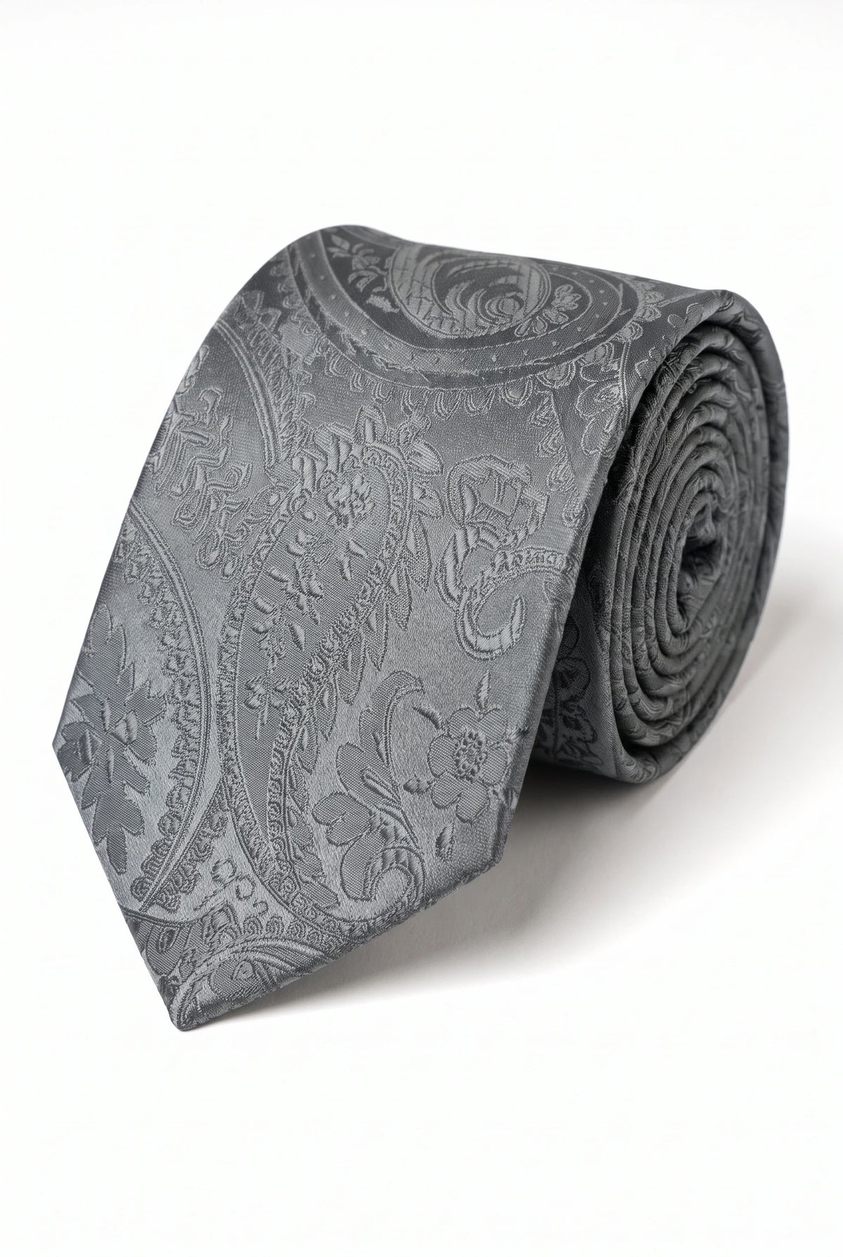 Grå paisleyslips för män, presentset