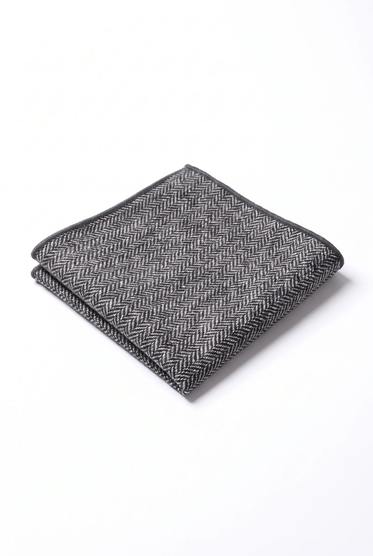 Herrnäsduk i grå tweed