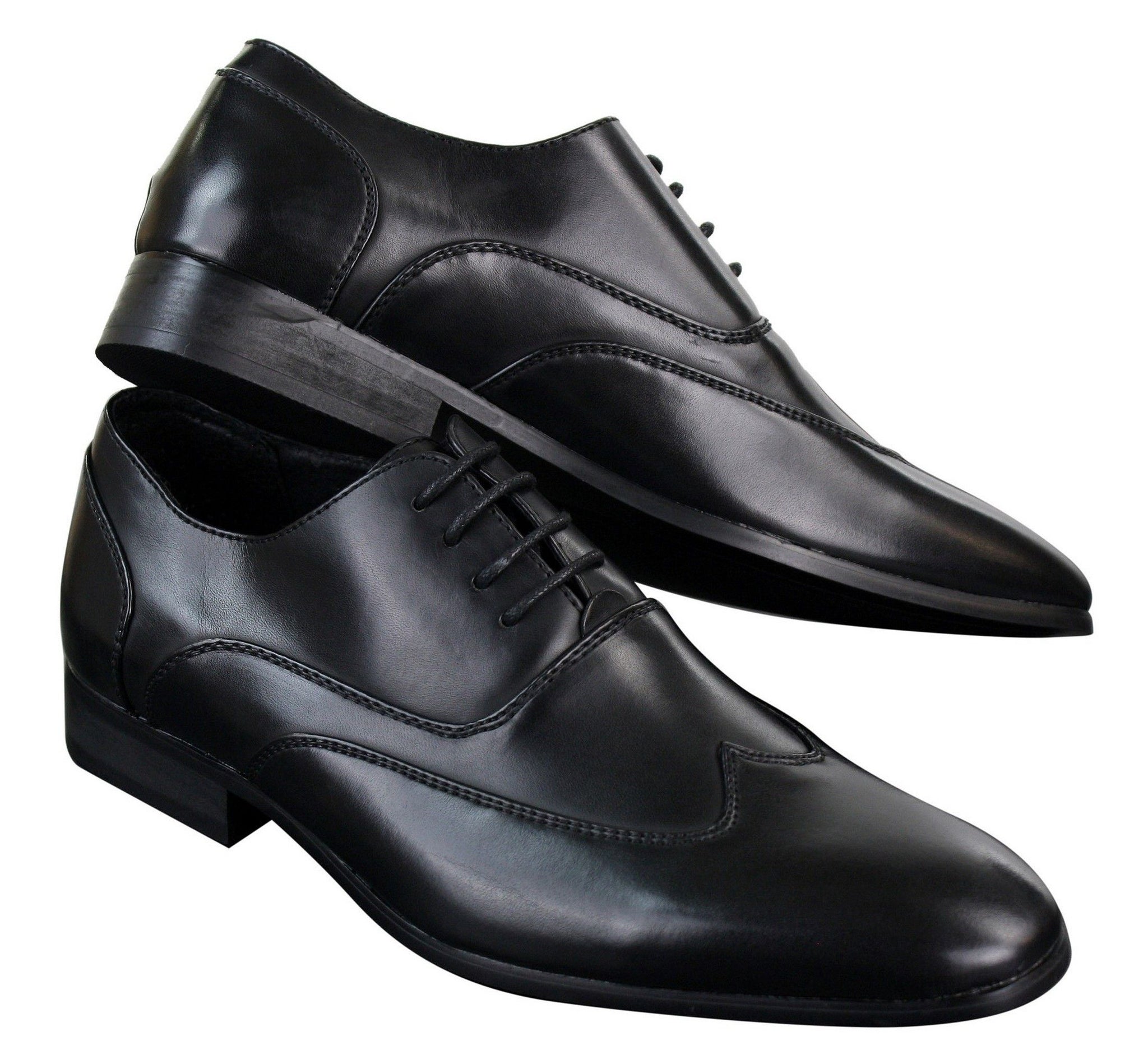 Herr Läder Brogues Italienska Designerskor Eleganta Formella Klassiska Retro