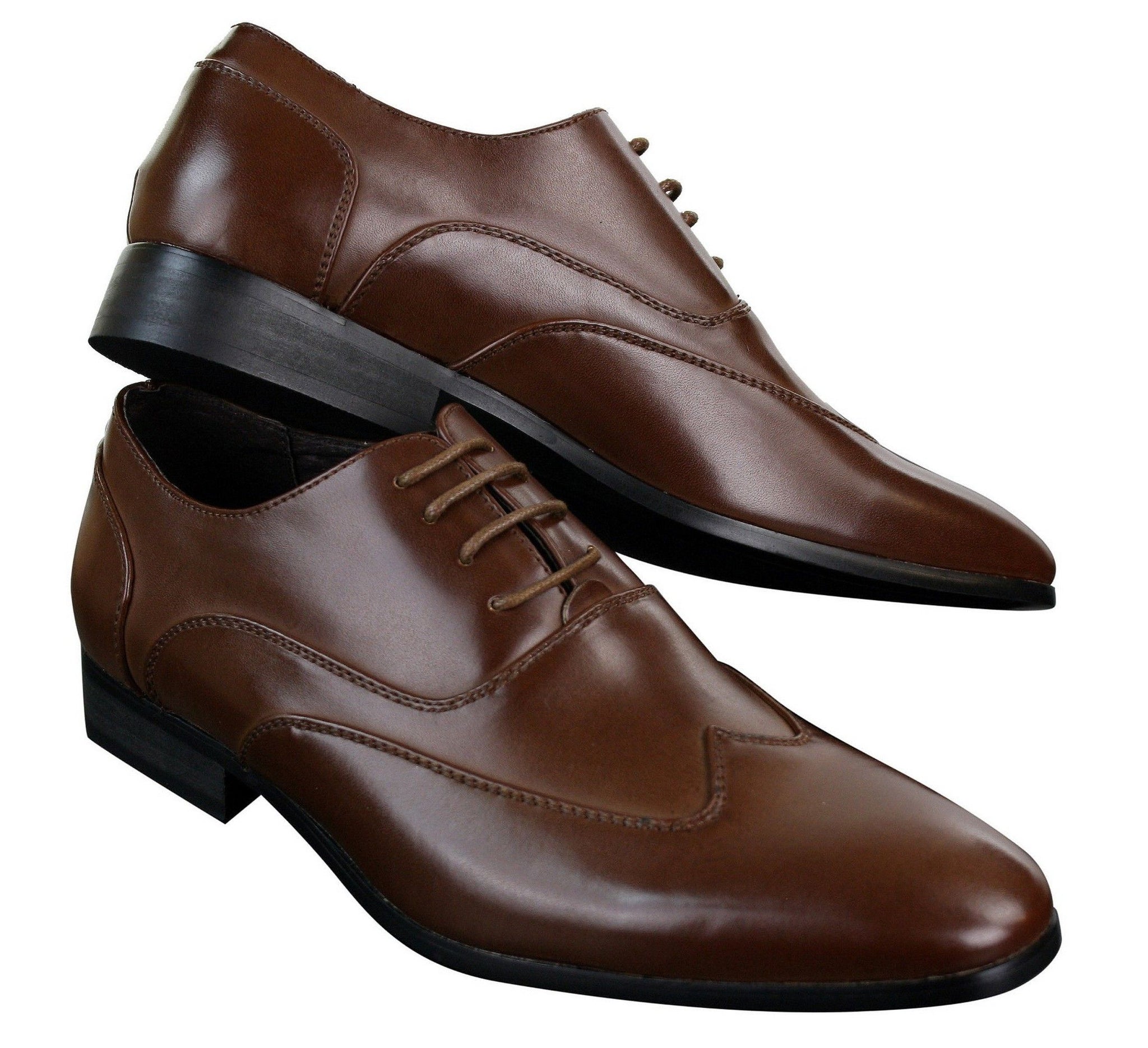 Herr Läder Brogues Italienska Designerskor Eleganta Formella Klassiska Retro