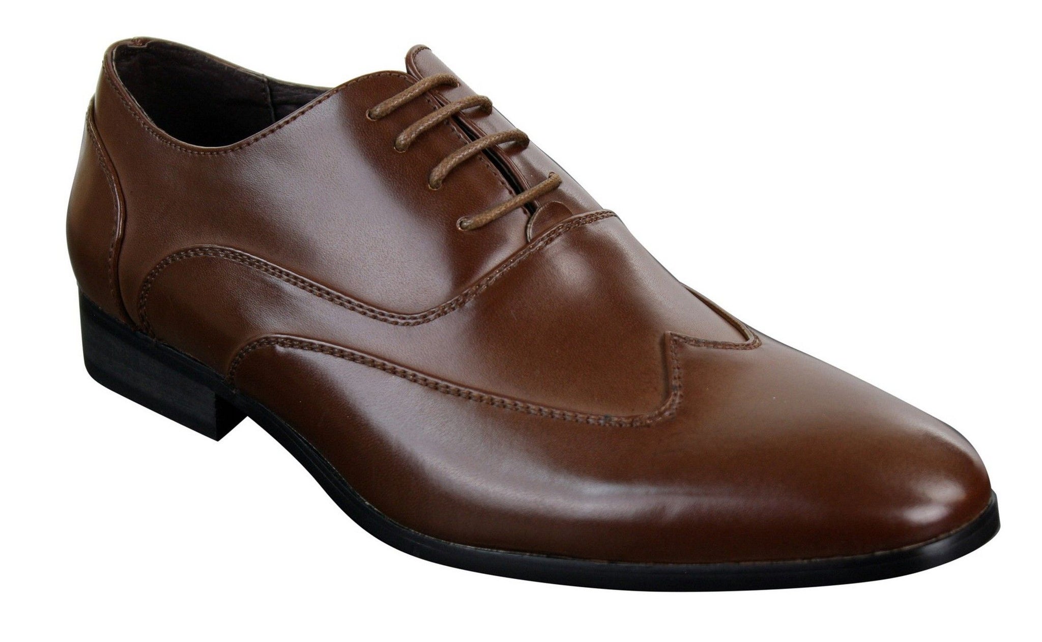 Herr Läder Brogues Italienska Designerskor Eleganta Formella Klassiska Retro