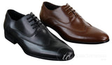 Herr Läder Brogues Italienska Designerskor Eleganta Formella Klassiska Retro