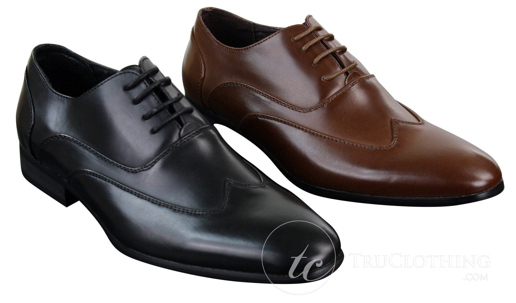 Herr Läder Brogues Italienska Designerskor Eleganta Formella Klassiska Retro