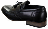 Herr Läderslip-On Tassle Brogues Bilskor Loafers Klassiska Vintage Retro