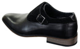 Herrskor i läder och mocka med slip-on-spänne, italienska designerskor, eleganta, casual och formella