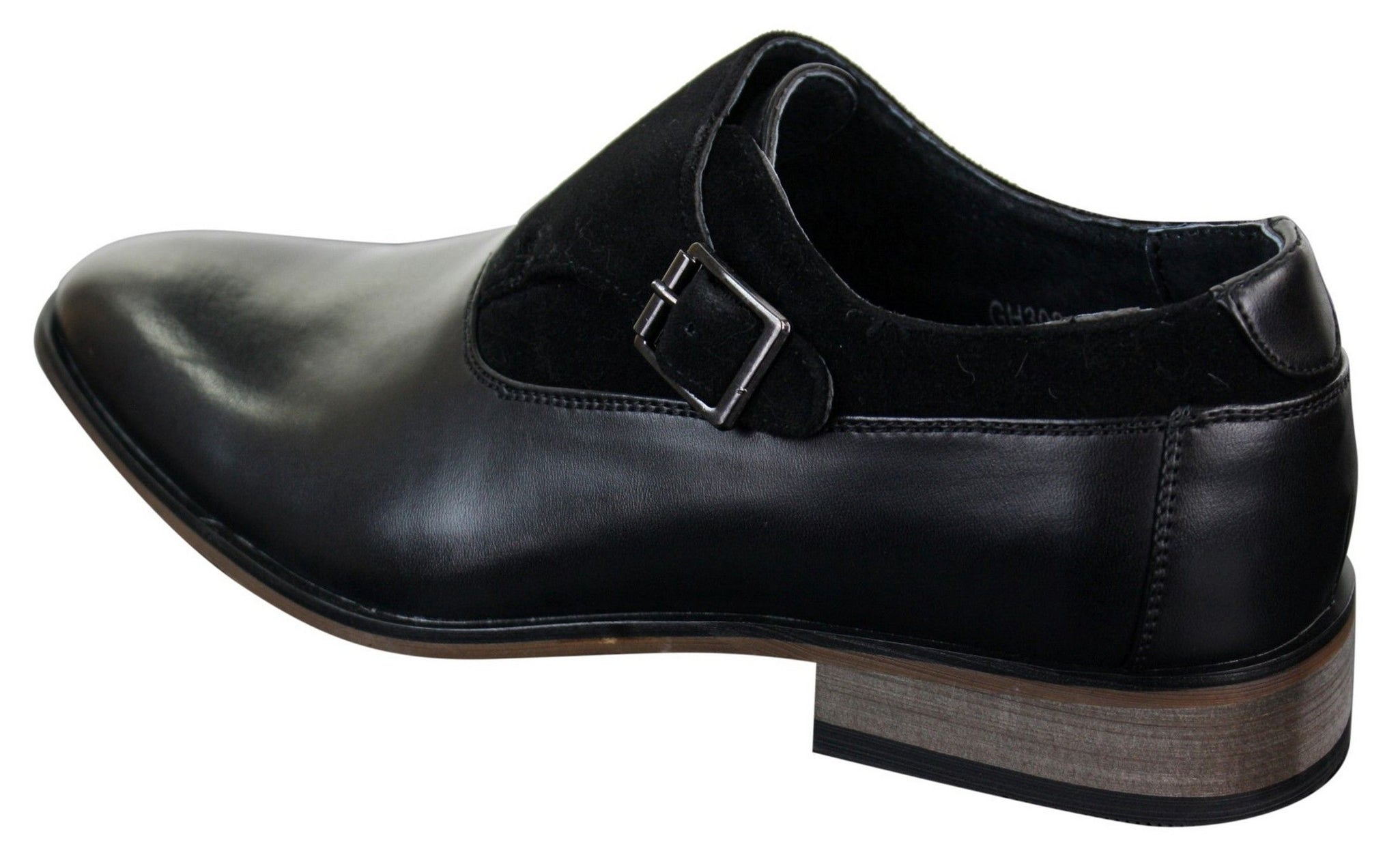 Herrskor i läder och mocka med slip-on-spänne, italienska designerskor, eleganta, casual och formella