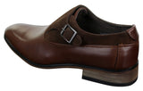 Herrskor i läder och mocka med slip-on-spänne, italienska designerskor, eleganta, casual och formella