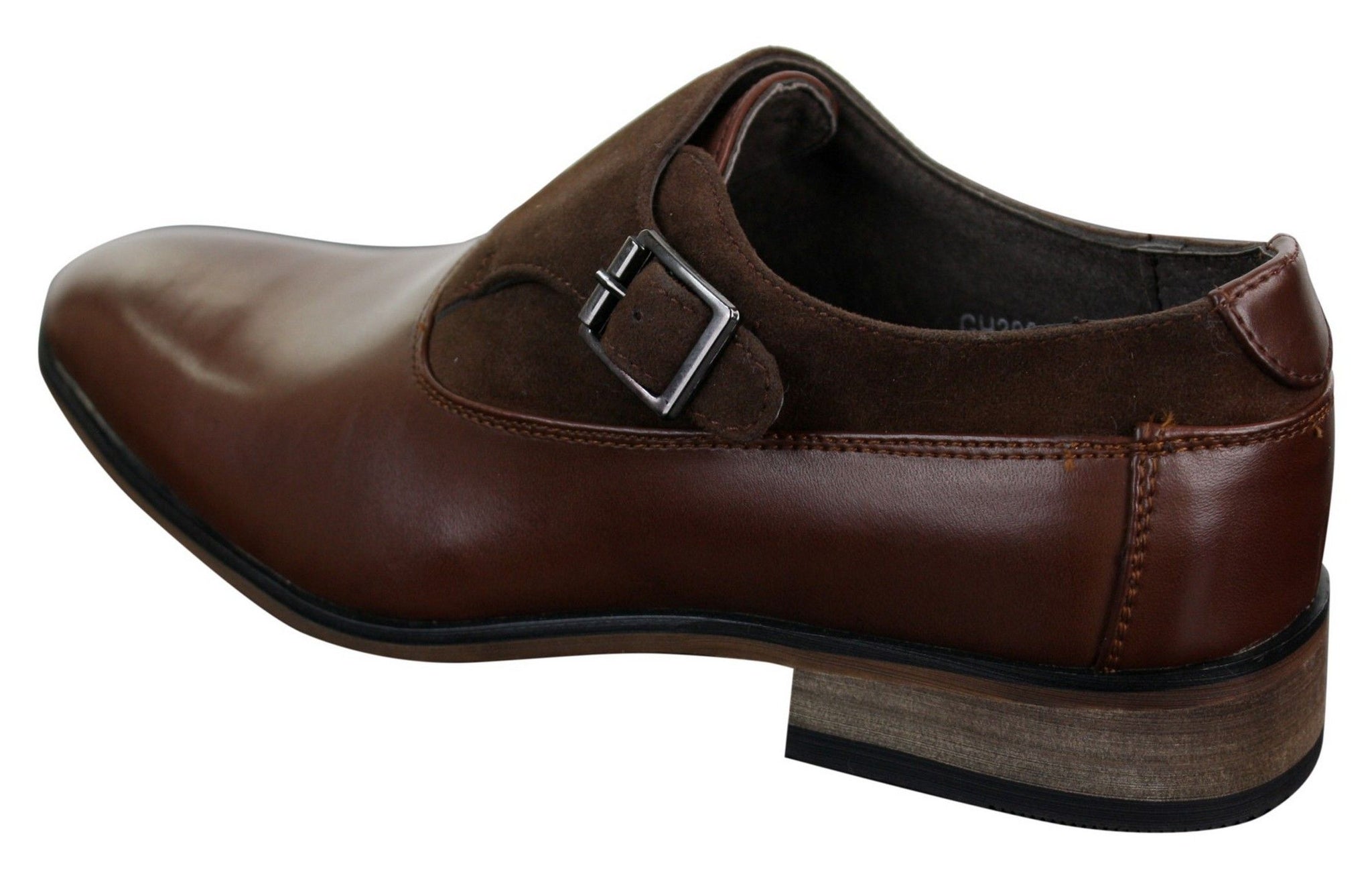 Herrskor i läder och mocka med slip-on-spänne, italienska designerskor, eleganta, casual och formella