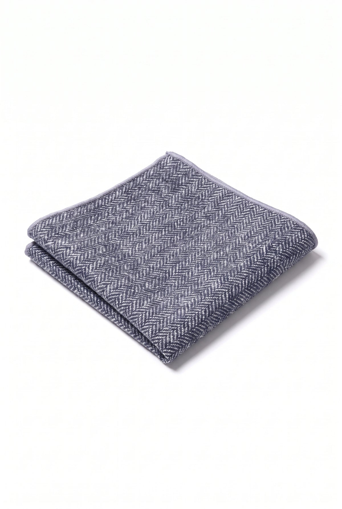 Herrnäsduk i ljusblå tweed-ullblandning