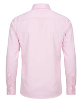 Herrskjorta med lång ärm och knappar – Rosa