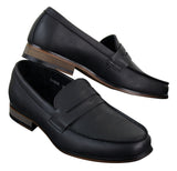 Herr Nubuckläder Slip On Loafers Mockasiner Skor Vintage Retro Klassisk