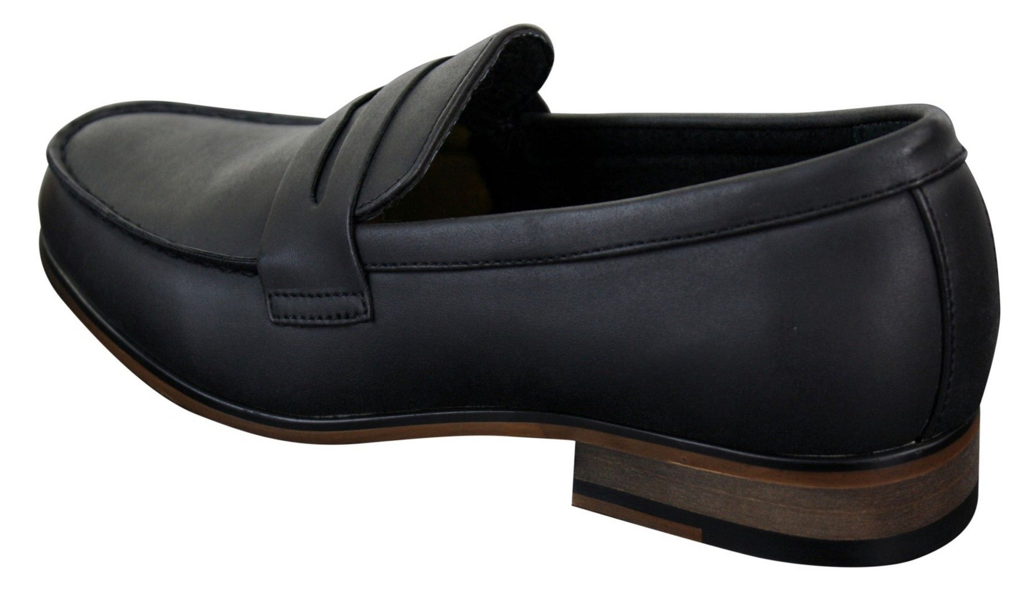 Herr Nubuckläder Slip On Loafers Mockasiner Skor Vintage Retro Klassisk