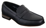 Herr Nubuckläder Slip On Loafers Mockasiner Skor Vintage Retro Klassisk