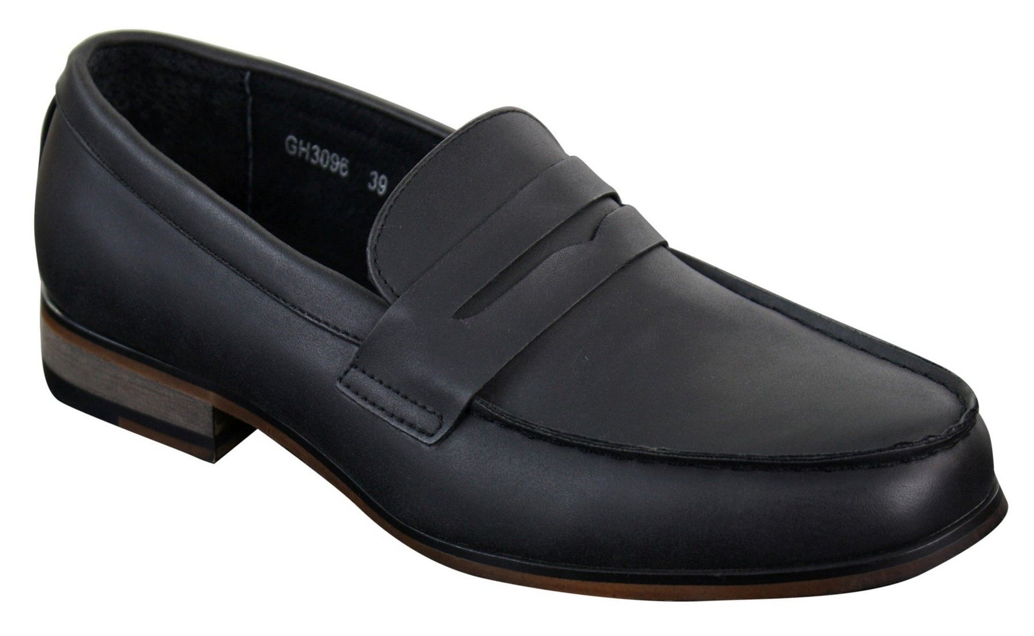 Herr Nubuckläder Slip On Loafers Mockasiner Skor Vintage Retro Klassisk