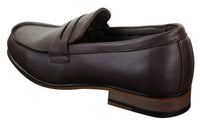 Herr Nubuckläder Slip On Loafers Mockasiner Skor Vintage Retro Klassisk