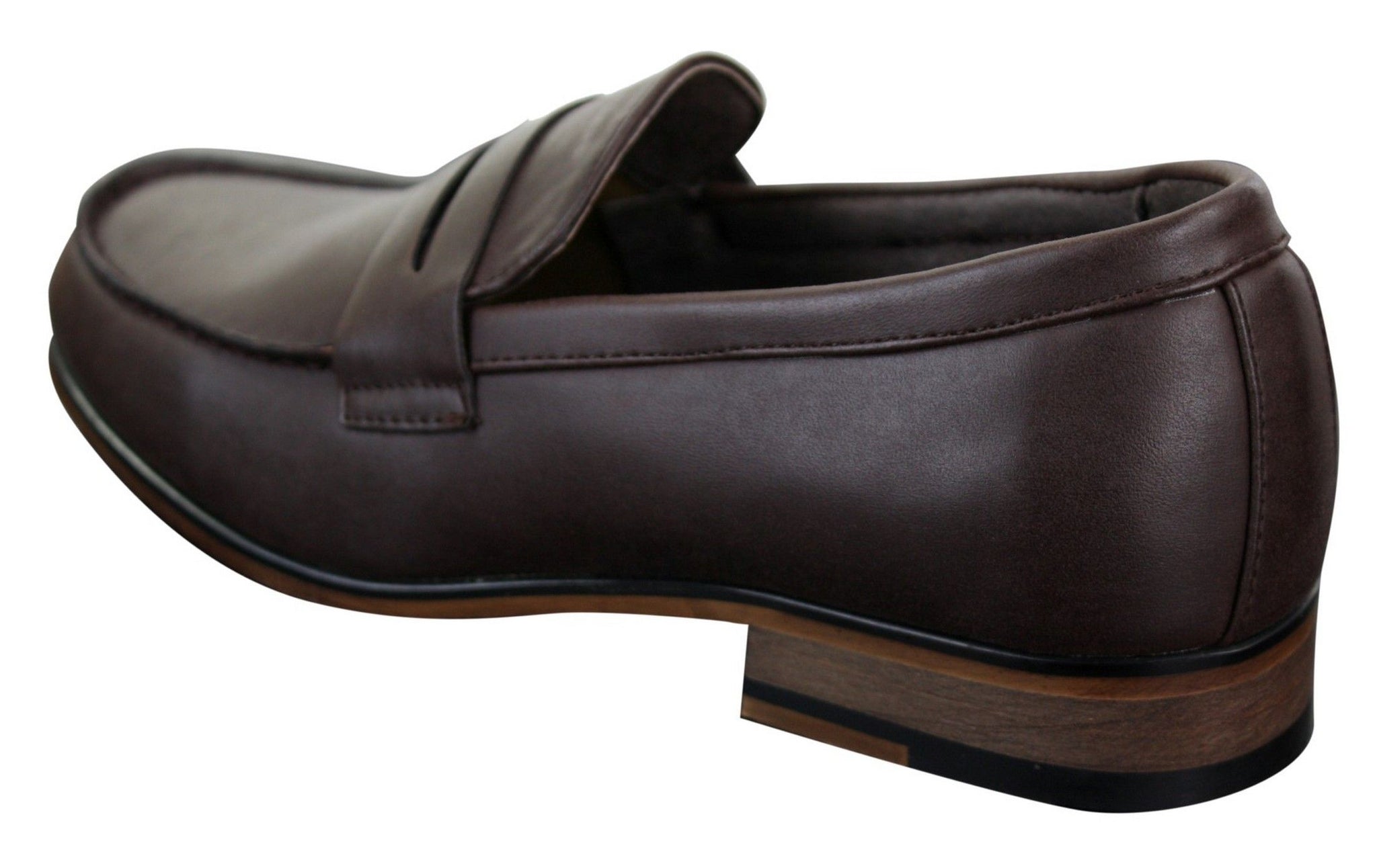 Herr Nubuckläder Slip On Loafers Mockasiner Skor Vintage Retro Klassisk
