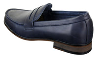 Herr Nubuckläder Slip On Loafers Mockasiner Skor Vintage Retro Klassisk