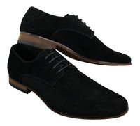 Herr Nubuck Mocka Snörade Eleganta Fritidsskor Marinblå Brun Svart