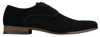 Herr Nubuck Mocka Snörade Eleganta Fritidsskor Marinblå Brun Svart
