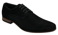 Herr Nubuck Mocka Snörade Eleganta Fritidsskor Marinblå Brun Svart