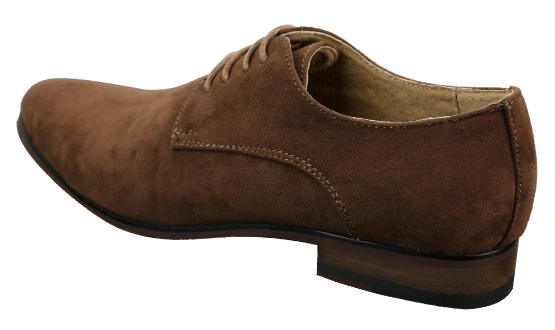 Herr Nubuck Mocka Snörade Eleganta Fritidsskor Marinblå Brun Svart