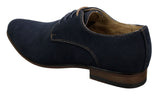 Herr Nubuck Mocka Snörade Eleganta Fritidsskor Marinblå Brun Svart