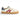 Herrsneakers i läder med röda randar, off-white