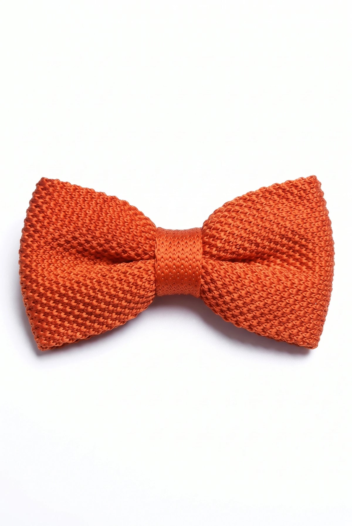 Orange stickad fluga för män