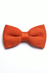 Orange stickad fluga för män