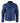 Äkta Läder Blå Bomberjacka Herr Vita Randiga Quilted Slim Fit Casual-Blå