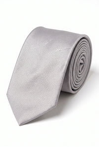 Herrslips i silverfärgad, smal, 6 cm