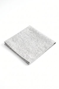 Herrnäsduk i silverfärgad tweed och ullblandning