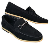 Herr Slip On Spänne Horsebit Körskor Loafers Retro Smart Casual Mocka