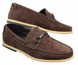 Herr Slip On Spänne Horsebit Körskor Loafers Retro Smart Casual Mocka