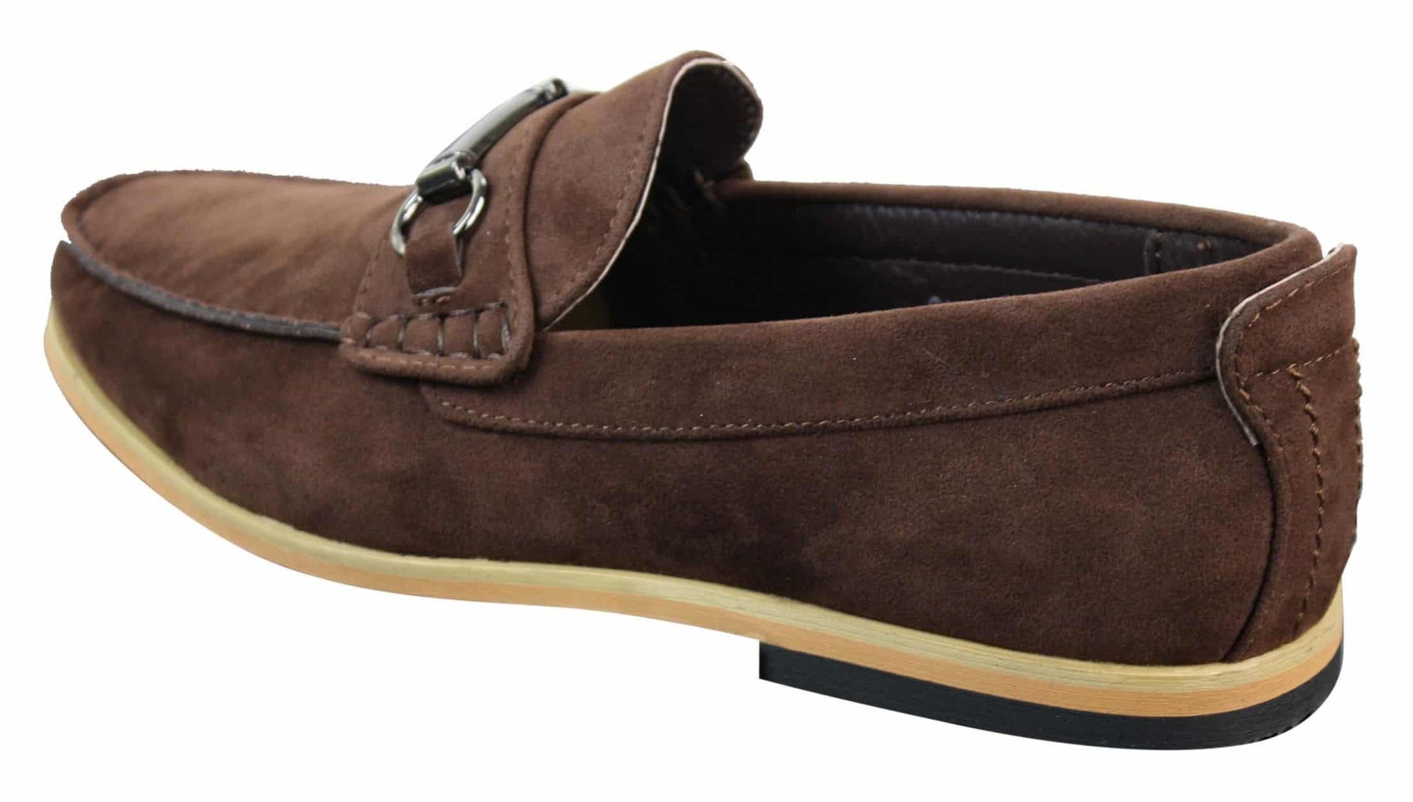 Herr Slip On Spänne Horsebit Körskor Loafers Retro Smart Casual Mocka