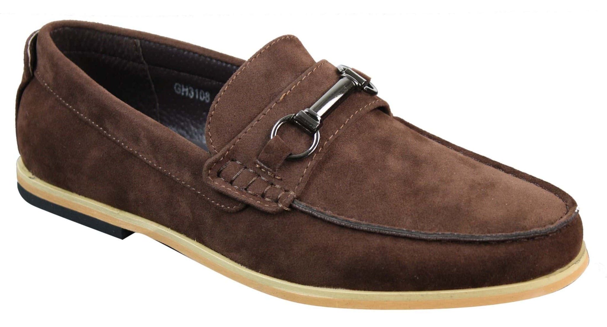 Herr Slip On Spänne Horsebit Körskor Loafers Retro Smart Casual Mocka