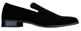 Herr Slip On Mocka Loafers Läder Smart Casual Röd Blå Svart