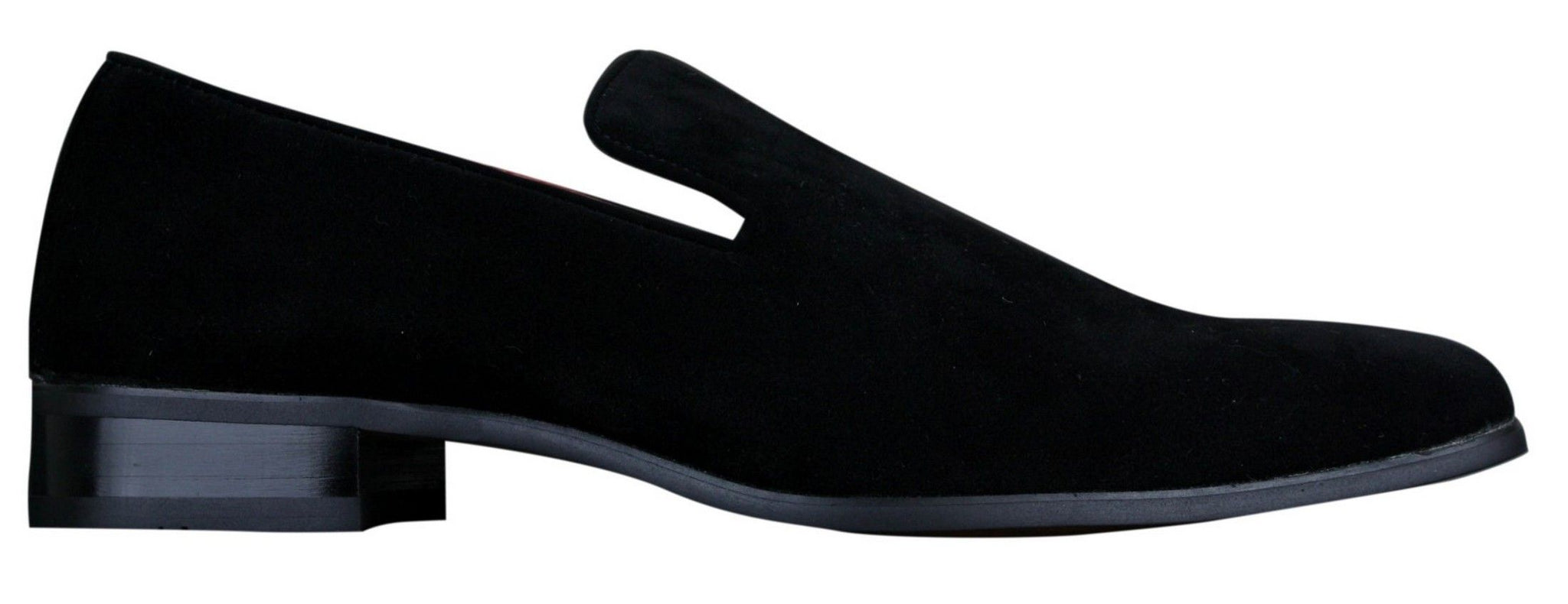 Herr Slip On Mocka Loafers Läder Smart Casual Röd Blå Svart