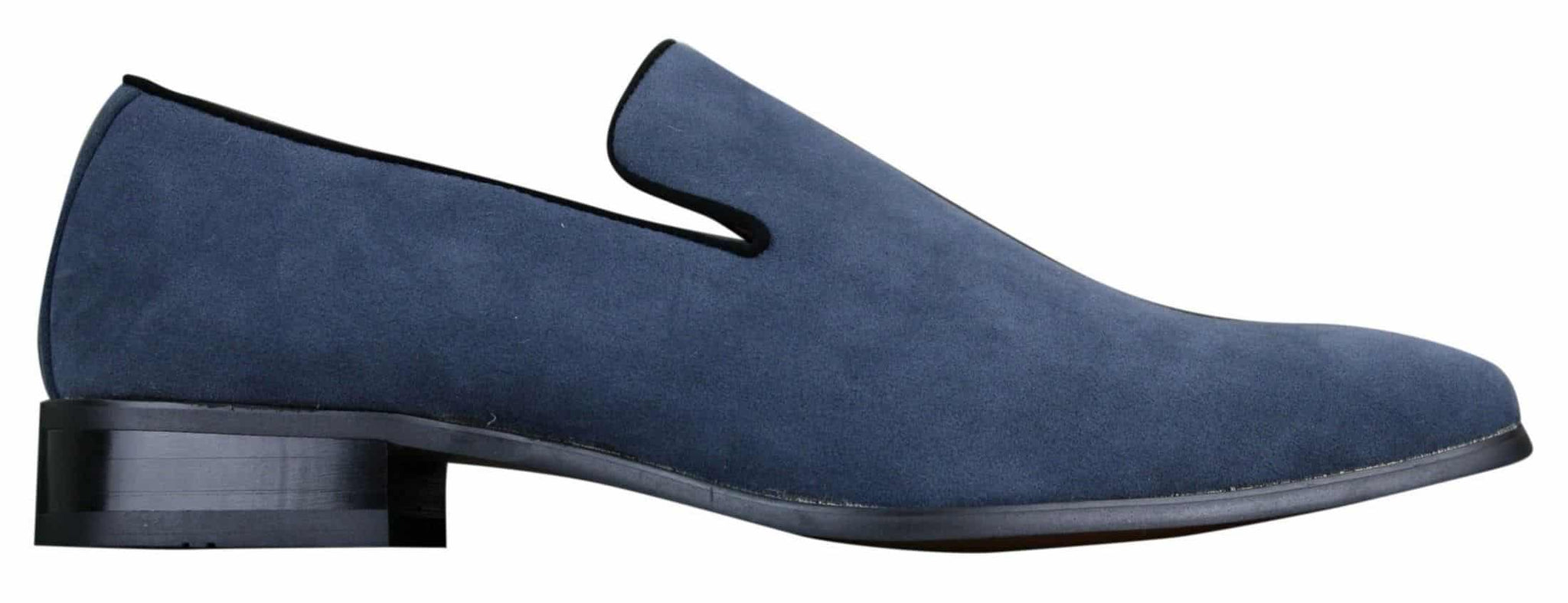 Herr Slip On Mocka Loafers Läder Smart Casual Röd Blå Svart